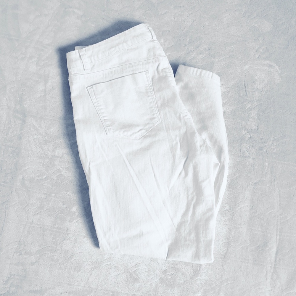 Style and Co White Boyfriend Jeans